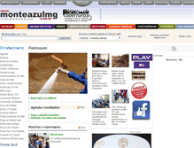 Tablet Screenshot of monteazulmg.com.br